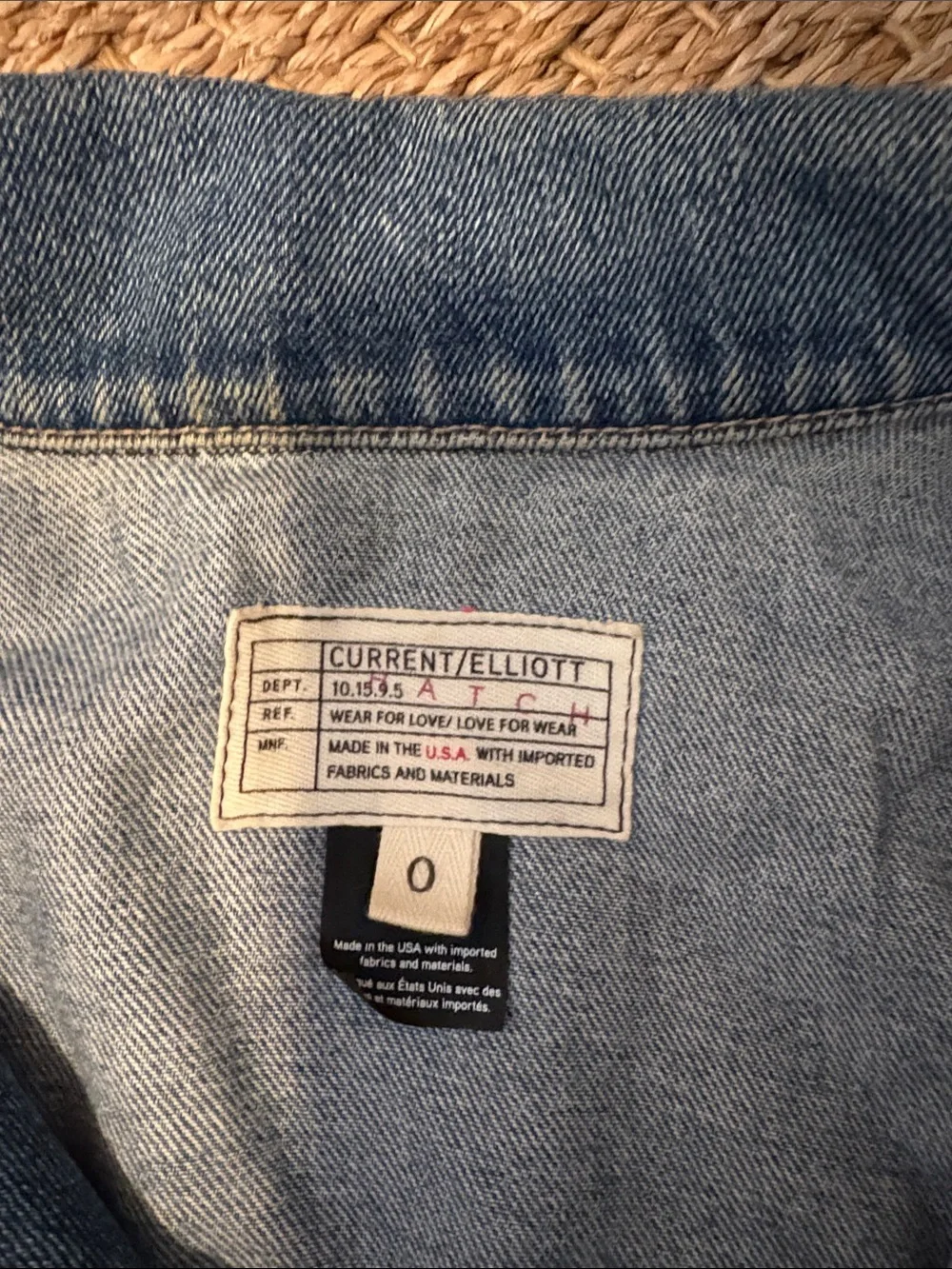 HATCH Current Elliott Jeans Jacket